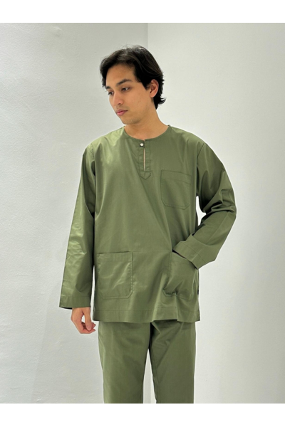 Baju Melayu Teluk Belanga Fura, Medium Green